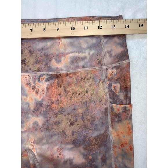 Fabletics Motion365 High Waisted Pocket Leggings Marble Print Activewear Size M - Picture 5 of 7
